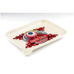 Santa Cruz Shredder Flying Eyeball White Tray - Smooth Rounded Edges, Spout for Easy Filling - Durable Design for Effortless Experience - Small