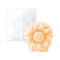 Cestony 3D Sunflower Shape Silicone Molds for Making Cake Candle Resin Pillar Aromatherapy Candles Wax Soap Flower Specimen Clay Craft