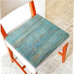 Fzsopd Woodgrain Retro Chair Cushion Soft Washable Foam Seat Cushion with Ties Square Chair Pad for Kitchen Dining Chairs Office Garden Patio Outdoor Indoor,16