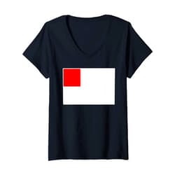 Bilbao National Japan Pride Womens Bilbao Flag national pride Souvenir Gift V-Neck T-Shirt