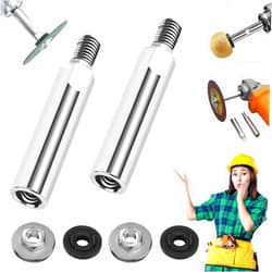RandJ Angle Grinder Extension Rod, 2025 Upgrade M10 Thread Polishing Machine Adapter Lever, Angle Grinder Extension Shaft for 100 Type Angle Grinder/Polisher (2 PCS)