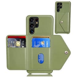 SUANPOT for Samsung Galaxy S22 Ultra Wallet case Credit Card Holder,PU Leather Flip Folio Book Phone case Cover Women Men for Samsung S22 Ultra case Wallet (Sea Green)