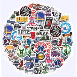 Ziyziiy 30 Pieces Skateboard Stickers for Basketball Sport Fan Vinyl Waterproof Sticker Application on Pad Notebook Car Snowboard Bicycle Luggage Decal DIY Decoration, 2024032600001