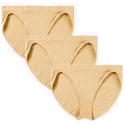BAKPH Pro Dance Ballet Briefs for Girls and Women Seamless Gymnastics Under-pants Dancer Beige Ballerina Underwear
