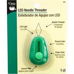 Dritz 202 LED Needle Threader with Cutter , Green