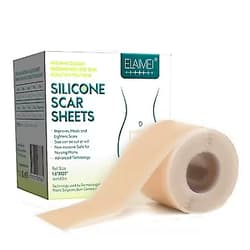 IDUCEN Silicone Scar Sheets,(1.6”x 60”,3M) Professional Silicone Scar Tape Roll,Medical Silicone Easy-Tear Gel Tape Roll,Reusable Scar Sheets Works on Old & New Scars, Scar Treatment Sheets