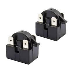 Spartshome 2 PCS QP2-4.7 Start Relay Refrigerator PTC Ohm 3 Pin For Vissani Danby EdgeStar Summit Haier Igloo etc Compressor