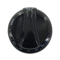 GYOFFULL WB03K10037 Thermostat Stove Control Knob Black Compatible with GE & Hotpoint Range Oven Kitchen Burner Accessories Replace Numbers AP2014849, 242683, AH225986 (1PC)