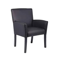 Generic Executive Box Arm Chair with Mahogany Base