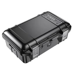 Pelican M60 Micro Case - Waterproof Case (Dry Box, Field Box) for iPhone, GoPro, Camera, Camping, Fishing, Hiking, Kayak, Beach and More (Black)