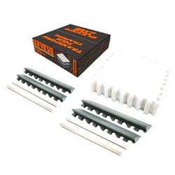 Potent Hockey Ultimate Ice Hockey Home Training Bundle: Skate-Able Synthetic Ice Tiles (10 Pcs), Edging Puck Stopper (4pcs), Rebounder Foam (4pcs) – Ideal for Skating, Stickhandling & Passing Drills
