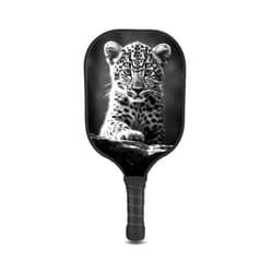 KUAVETO Pickleball Paddles Set with Leopard-aa55 Pattern Custom Made Honeycomb Polymer Core- Includes 2 Paddles, 4 Balls, and a Carry Bag