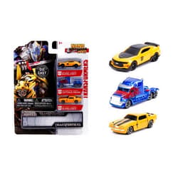 Jada Toys Transformers Nano Hollywood Rides 2016 Chevy Camaro Bumblebee, Western Star 5700XE Optimus Prime and 1977 Chevy Camaro Bumblebee, 1.75