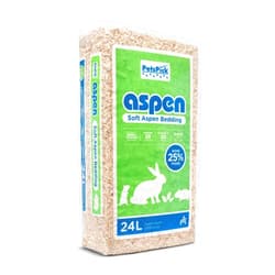PETSPICK Aspen Soft Pet Bedding for Small Animals, 24L