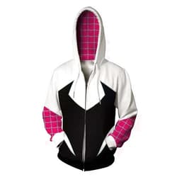 CHAROUP Adult Superhero Hoodie Spider 3D Style Zipper Sweatshirt Cos Anime Costume