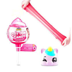 ZURU Oosh Oosh Slime Cotton Candy Cuties Series 2 by ZURU (Pink) Scented, Squishy, Fluffy, Soft, Stretchy, Stress Relief, Party Favors, Non-Stick with Collectible Cutie Slow Rise Toy