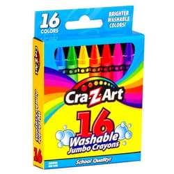 Cra-Z-Art 16ct Washable Jumbo Crayons, Easy Clean Up, Back To School Supply, Creative Fun for Children, Ages 3 and Up