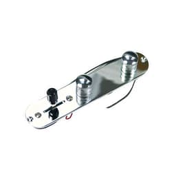 Yootones 1Pcs Yootones Guitar Control Plate Loaded Chrome 3 Way Switch Plated Prewired Control Plate Compatible with Tele Telecaster Style Electric Guitar Parts Replacement (Silver)