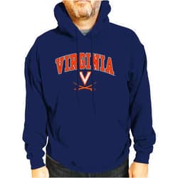 Campus Colors Long Sleeves NCAA Adult Arch & Logo Gameday Unisex Hooded Sweatshirt