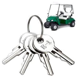 9.99WORLD MALL Golf Cart Key for Golf Cart EZGO 1982-up (Gas/Electric) Ignition Key Replacement Part 17063-G1 17063G1 (4 PCS)