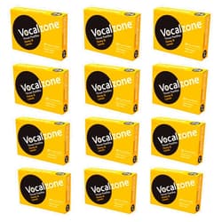 Vocalzone Lemon & Honey Sore Throat Relief Pastilles 12 Pack