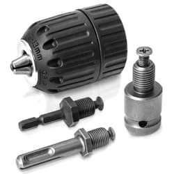 Hakkin 2-13mm Keyless Drill Chuck Adapter, 1/2-20Unf Drill Chuck with SDS-PLUS Shank Bit, 1/4