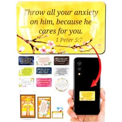 DAONEG Vongsado -10pcs- JW Premium 3D Stickers, Accessories of Cell Phone, Ministry Supplies, for JW, Jehovah Witness Gifts, JW.org, Men, Her and Women (VM 10), Verses, Verse Mixed 10pcs