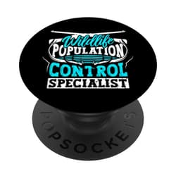 InGENIUS Funny Hunting Shirts & Gifts Wildlife Population Control Specialist Deer Hunting Hunter PopSockets Standard PopGrip