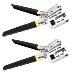 JEUIHAU 2 Pack 10 Inch Stud Crimper Pliers, Single Hand Stud Crimper Punch Lock Crimper Keel Forceps Fastening Tool, for Plaster Keel Board Drywall Decoration Projects1