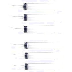 BlessPet Disposable Elbow Syringe Irrigation Syringe Curved Tip Syringes - Set of 6