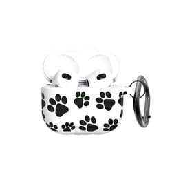 AGAOSH for Airpods 3rd Generation Case Cover with Keychain,Cute Paw Print Airpods 3 Case Cover Protective Case Gen 3 for Apple Airpods 3rd Generation Charging Case 2021 for Women Men Paw