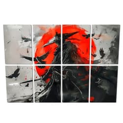 FurnoFlexArt Acoustic Panels Tiles Decorative Room Sound Proof Foam Absorbing Panels Noise Dampening Canceling Reducing Blocker for Walls (Dark Warrior, 48 * 32 in)
