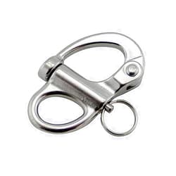 JingYi JY-MARINE 2 Inch(50mm) Fixed Bail Snap Shackle for Sailboat,Bracelet - 316 Stainless Steel,Marine Grade