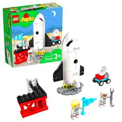 LEGO DUPLO Town Space Shuttle Mission Rocket Toy 10944, Set for Preschool Toddlers Age 2-4 Years Old with Astronaut Figures