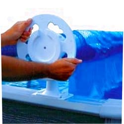 Doheny's Above Ground Solar Cover Reel Systems (Fits Pools Up to 24' Wide, Deluxe Wheel)