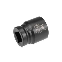 uxcell 3/4-Inch Drive by 28mm Shallow Impact Socket, Cr-Mo Alloy Steel, 6-Point, Metric