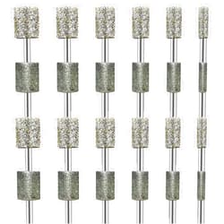 CANIPHA 24pcs Diamond Drill Grinding Bit Compatible with Dremel Diamond File Sanding Set Stone Carving Rotary Tools Polishing Kits Glass Drill Bit 1/8