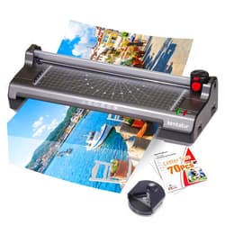 Lamtetur Thermal Laminator Machine 11X17 with 70 Laminating Sheets for Office Home School Teacher Use,13inch Hot&Cold Laminating Machine for A3/A4,Lamination Machine with Paper Cutter, Corner Rounder
