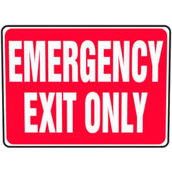 Accuform Signs MEXT586VS Adhesive Vinyl Safety Sign, Legend 