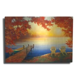 Luxe Metal Art 'Autumn Glow' by Julia Purinton, Metal Wall Art, 16
