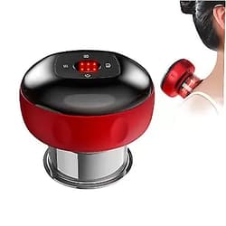 JIEXUHDE Electric Scraping Massager, Electric Cupping Massager, Professional Smart Cups Therapy Scraping Tools, Electric Cupping Massage Tool with 12 Massage Modes for Shoulder Back and Neck