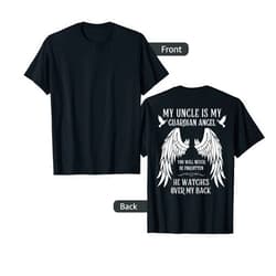 I Miss You Family Love Missing Memories Remember My Uncle is My Guardian Angel In Heaven Memory Memorial Tees T-Shirt