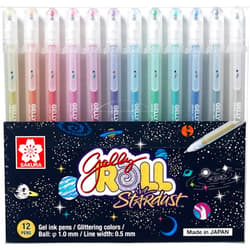 SAKURA Gelly Roll Stardust (Made in Japan) [Limited Edition] Gel Ink Pen Set - Bold Sparkling, Glittering & Assorted Colors 12Pens