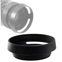 Fotasy Metal Curved Lens Hood - 37mm Vented Hood for Fuji, Leica, Olympus, Panasonic, Sony Lenses
