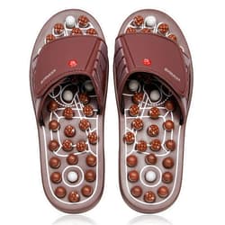 BYRIVER Acupressure Foot Massage Mat, Reflexology Tools, Spiky Ball Roller Therapy Sandals Shoes Slippers, Relief Muscle Fatigue, Sciatica, Heel, Lower Back Pain (03L)