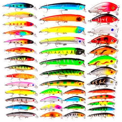 BAIKALBASS Bass Fishing Lures Kit Set Topwater Hard Baits Minnow Crankbait Pencil VIB Swimbait for Bass Pike Fit Saltwater and Freshwater