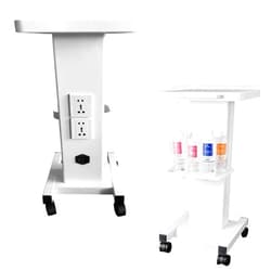DNYSYSJ New Upgrade Beauty Trolley Cart w/110V Socket & Handle - 3 Tier Beauty Rolling Cart - Esthetician Cart for Spa Beauty Salon, Load 135Lbs