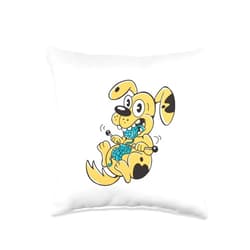 Bäume Meditieren, lustige Sprüche Colourful Dog Knitted with Wool Graphic for Men, Women, Children Throw Pillow, 16x16, Multicolor