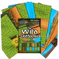 Arcknight The Wild Outdoors Roleplaying Battlemaps; 16 Modular RPG Maps in 8 Double-Sided Pages, 1