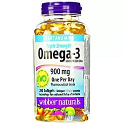 Webber Naturals Omega-3 Triple Strength 900mg, 200 softgels 1